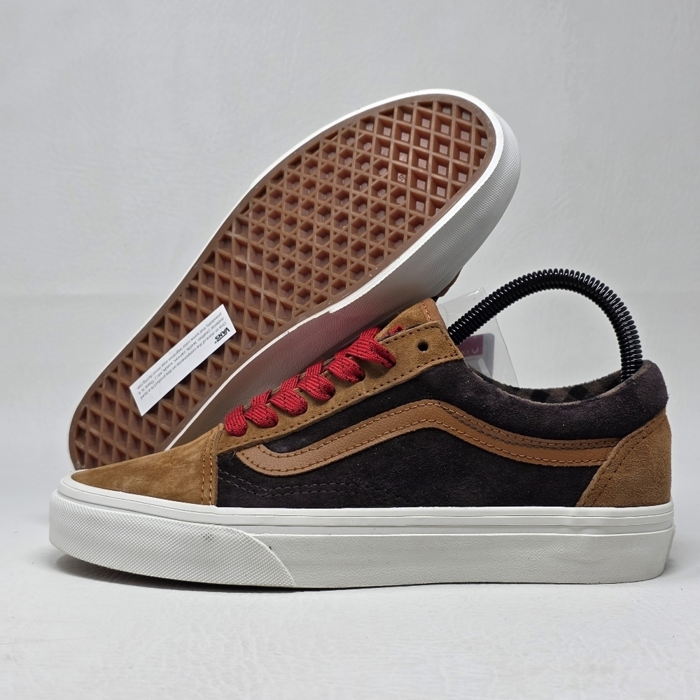Vans 507452 Old Skool Men's Size 6 Suede VN0A2Z42N1Z Shoes Plaid Collar New